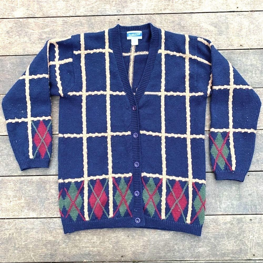 *Vintage* Pendleton Size Medium Button Up Cardiga… - image 1